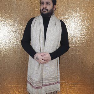 Handmade Premium Quality Afghan Pashtun Tribal Patoo Designed Wool Shawl Blanket